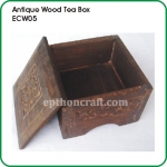 Antique Wood Tea Box